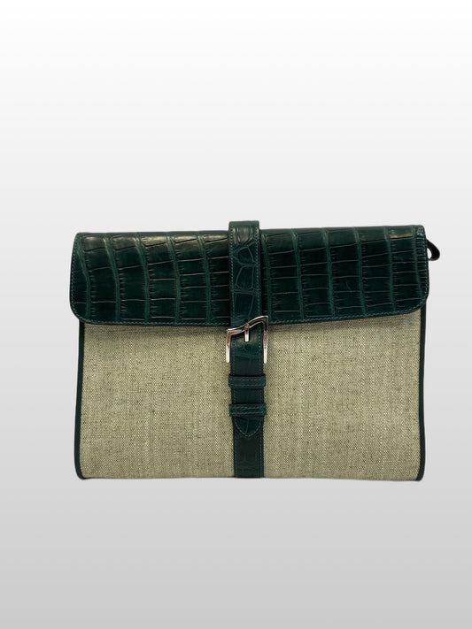 CLUTCH CANVAS VERDONE | GRÜN